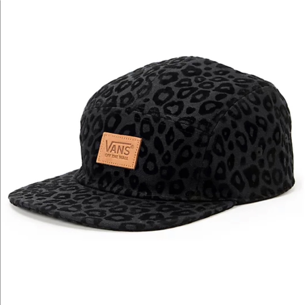 Vans Cheetah Black 5 Panel Hat